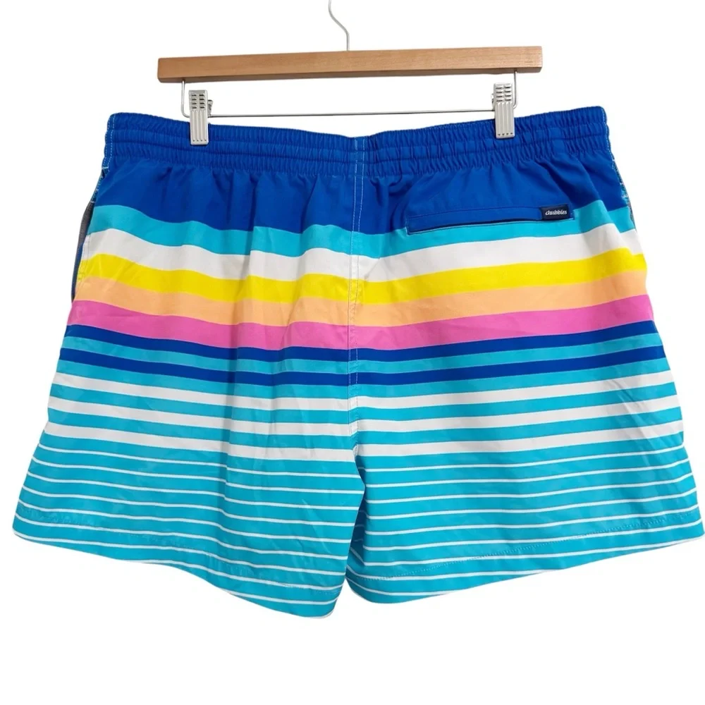 Chubbies The Newports Striped Swim Trunk 4” XXL